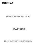 Toshiba 32W3754DB (36 pages) TV Operating Manual