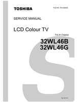 Toshiba 070-200405 32WL46B 32WL46G (92 pages) TV Service Manual