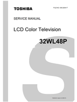 Toshiba 030-200417 32WL48P (101 pages) TV Service Manual