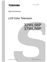 Toshiba 32WL56P 37WL56P 030-200502 (93 pages) TV Service Manual