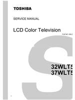 Toshiba 030-200508 32WLT58 37WLT58 (43 pages) TV Service Manual