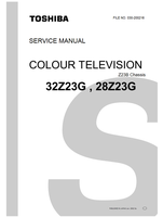 Toshiba 033-200222 32Z23B 28Z23B 32Z23G 28Z23G (47 pages) TV Service Manual