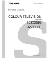 Toshiba 030-200002 32ZD08G 32ZD08B (109 pages) TV Service Manuals Toshiba 030-200002 32ZD08G 32ZD08B (109 pages) TV Service Manuals