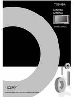 Toshiba 32ZD08G 32ZD09G (32 pages) TV Operating Manuals Toshiba 32ZD08G 32ZD09G (32 pages) TV Operating Manuals