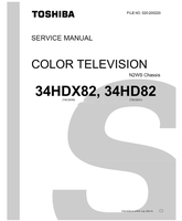 Toshiba 020-200220 34HDX82 34HD82 (44 pages) TV Service Manuals Toshiba 020-200220 34HDX82 34HD82 (44 pages) TV Service Manuals
