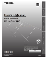 Toshiba 34HF83 23566174A (60 pages) TV Operating Manual