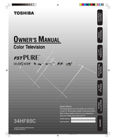 Toshiba 34HF85C (44 pages) TV Operating Manuals Toshiba 34HF85C (44 pages) TV Operating Manuals