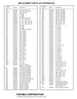 Toshiba 34HFX83 34HF83 073-200312 (119 pages) TV Service Manual