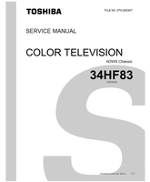 Toshiba 34HFX83 34HF83 073-200312 (119 pages) TV Service Manual