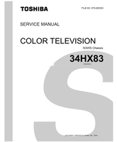 Toshiba 070-200333 34HX83 (40 pages) TV Service Manual