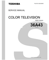 Toshiba 020-200303 36A43 (30 pages) TV Service Manual