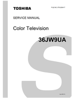 Toshiba 070-200417 36JW9UA (110 pages) TV Service Manuals Toshiba 070-200417 36JW9UA (110 pages) TV Service Manuals