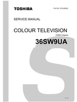 Toshiba 070-200323 36SW9UA (115 pages) TV Service Manuals Toshiba 070-200323 36SW9UA (115 pages) TV Service Manuals