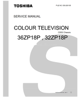 Toshiba 030-200105 36ZP18P 32ZP18P (109 pages) TV Service Manuals Toshiba 030-200105 36ZP18P 32ZP18P (109 pages) TV Service Manuals