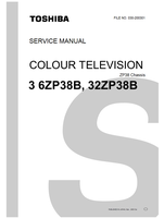 Toshiba 030-200301 6ZP38B 32ZP38B (44 pages) TV Service Manuals Toshiba 030-200301 6ZP38B 32ZP38B (44 pages) TV Service Manuals