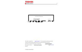 Toshiba 37AV500P (96 pages) TV Service Manuals Toshiba 37AV500P (96 pages) TV Service Manuals