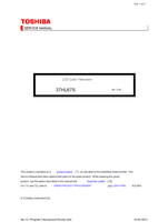 Toshiba 37HL67S (148 pages) TV Service Manual
