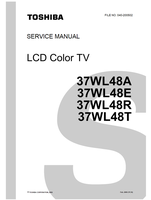 Toshiba 37WL48A 37WL48E 37WL48R 37WL48T 040-200502 (101 pages) TV Service Manual