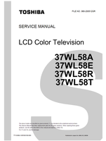 Toshiba 060-200512GR 37WL58A 37WL58E 37WL58R 37WL58T (127 pages) TV Service Manual