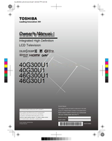 Toshiba 020106 40G300U1 40G30U1 46G300U1 46G30U1 HDA51D4600I (72 pages) TV Operating Manual
