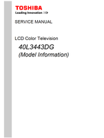 Toshiba 40L3443DG (36 pages) TV Service Manual