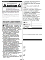 Toshiba 40L3653DB (16 pages) TV Operating Manual