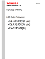 Toshiba 40L7363D (141 pages) TV Service Manual
