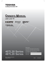 Toshiba 40TL20 46TL20 VX1A00229400 (52 pages) TV Operating Manuals Toshiba 40TL20 46TL20 VX1A00229400 (52 pages) TV Operating Manuals