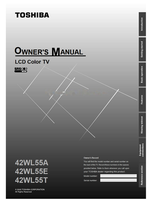Toshiba 42WL55A 42WL55E 42WL55T (44 pages) TV Operating Manuals Toshiba 42WL55A 42WL55E 42WL55T (44 pages) TV Operating Manuals