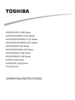 Toshiba 43 UL2B Series (42 pages) TV Operating Manual