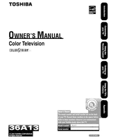 Toshiba COLORSTEAM 36A13 (35 pages) TV Operating Manual