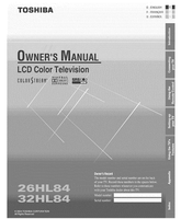 Toshiba COLORSTRAM 26HL84 (66 pages) TV Operating Manual