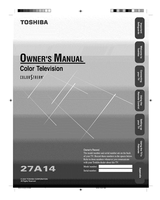 Toshiba ColorStream 27A14 (32 pages) TV Operating Manual