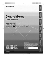 Toshiba 3R40121A (46 pages) TV Operating Manual