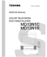 Toshiba MD13N1C MD13N1R (73 pages) TV/DVD Combo Service Manual