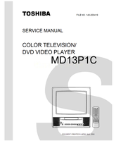 Toshiba MD13P1C (70 pages) TV/DVD Combo Service Manuals Toshiba MD13P1C (70 pages) TV/DVD Combo Service Manuals