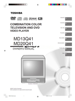 Toshiba MD13Q41 MD20Q41 5R80101D (52 pages) TV/DVD Combo Operating Manuals Toshiba MD13Q41 MD20Q41 5R80101D (52 pages) TV/DVD Combo Operating Manuals
