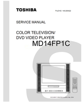 Toshiba MD14FP1C (68 pages) TV/DVD Combo Service Manual