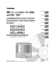 Toshiba Digital0ut D14H63 D20H63 D24H63 MD14H63 (60 pages) TV/DVD Combo Operating Manuals Toshiba Digital0ut D14H63 D20H63 D24H63 MD14H63 (60 pages) TV/DVD Combo Operating Manuals