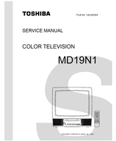 Toshiba MD19N1 (67 pages) TV/DVD Combo Service Manual