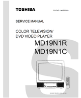 Toshiba MD19N1R MD19N1C (81 pages) TV/DVD Combo Service Manual