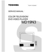 Toshiba MD19N3 (68 pages) TV/DVD Combo Service Manual