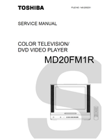 Toshiba MD20FM1R (66 pages) TV/DVD Combo Service Manual