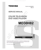 Toshiba MD30H82 810-200655GR (59 pages) TV/DVD Combo Service Manual