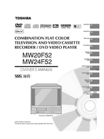 Toshiba W20F52 W24F52 MW20F52 (72 pages) TV/DVD Combo Operating Manual
