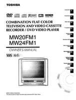 Toshiba MW20FM1 MW24FM1 (76 pages) TV/DVD Combo Operating Manual