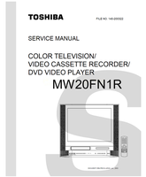 Toshiba MW20FN1R (102 pages) TV/DVD Combo Service Manuals Toshiba MW20FN1R (102 pages) TV/DVD Combo Service Manuals