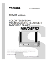 Toshiba MW24F52 810-200641GR (39 pages) TV/DVD Combo Service Manuals Toshiba MW24F52 810-200641GR (39 pages) TV/DVD Combo Service Manuals