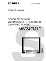 Toshiba MW24FM1C (100 pages) TV/DVD Combo Service Manual