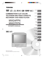 Toshiba MW24FPX MW27FPX 5Q10501A (68 pages) TV/DVD Combo Operating Manuals Toshiba MW24FPX MW27FPX 5Q10501A (68 pages) TV/DVD Combo Operating Manuals